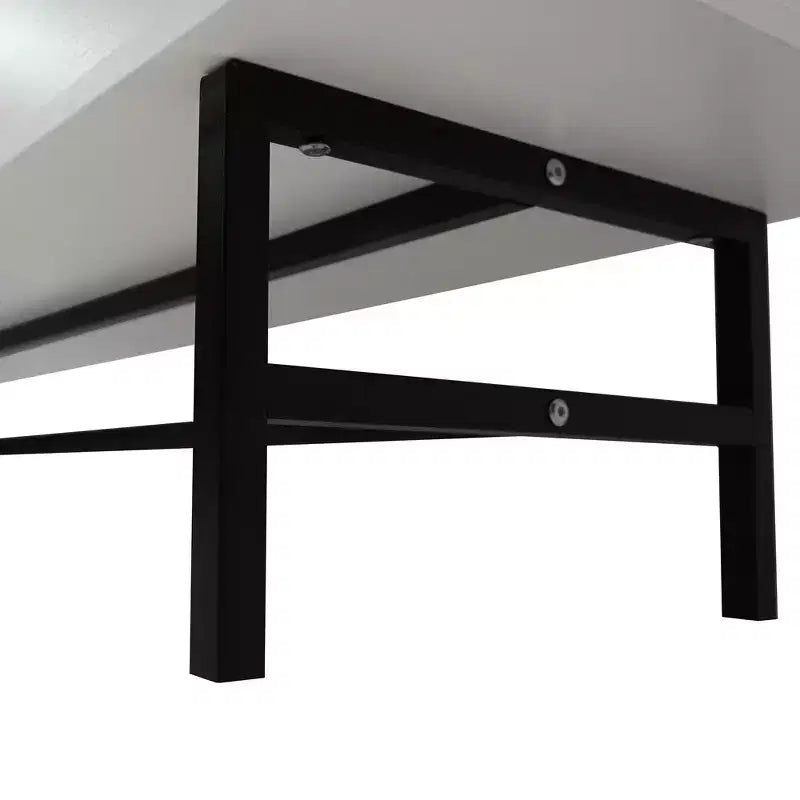 LeisureMod Rochester TV Stand with Wood Frame, Enclosed Storage, and Black Iron Legs  Media Console, Living Room, Modern Entertainment Center
