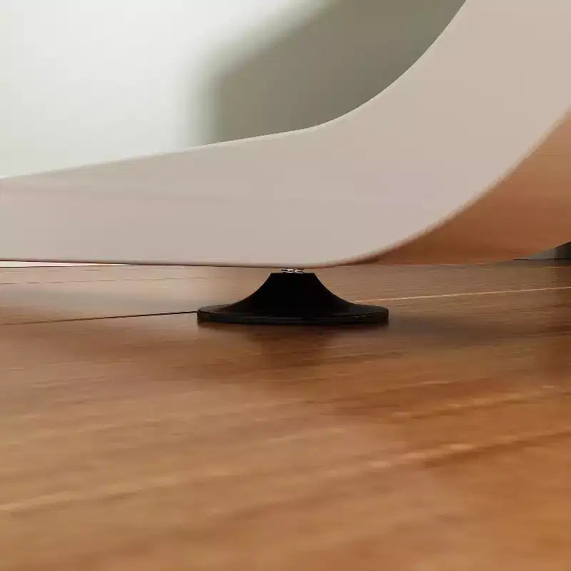 Famapy White Rotatable L-Shaped Computer Desk With Storage Drawers and Shelves