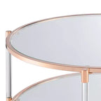 Royal Crest 2 Tier Acrylic Glass Coffee Table - Breighton Home