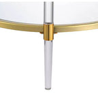 Royal Crest 2 Tier Acrylic Glass Coffee Table - Breighton Home