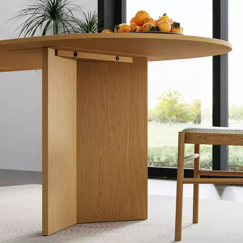 Dovelina 67 Oval Dining Table Modern Wood Kitchen Table Dining Room Table for 6 People