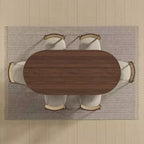 Dovelina 67 Oval Dining Table Modern Wood Kitchen Table Dining Room Table for 6 People