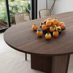 Dovelina 67 Oval Dining Table Modern Wood Kitchen Table Dining Room Table for 6 People