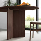 Dovelina 67 Oval Dining Table Modern Wood Kitchen Table Dining Room Table for 6 People