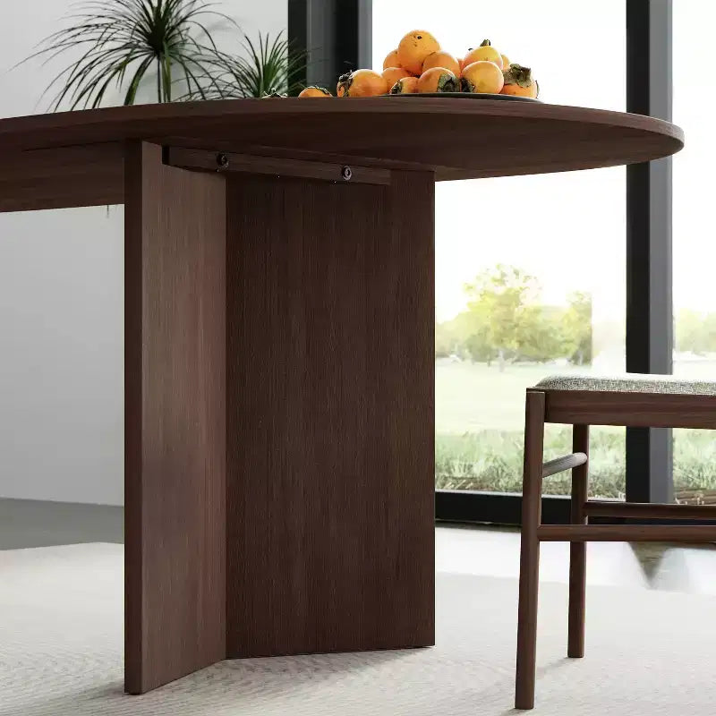 Dovelina 67 Oval Dining Table Modern Wood Kitchen Table Dining Room Table for 6 People