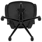 Sedia da ufficio ergonomica girevole in rete a schienale medio con braccioli ribaltabili