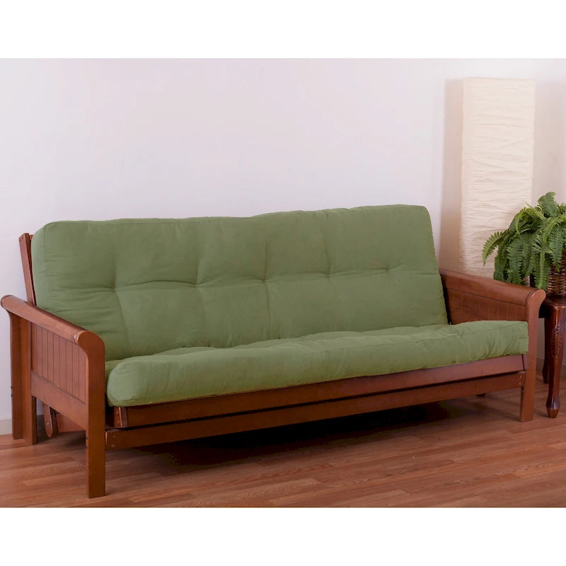 Materasso Futon in Twill Spesso 15 cm (Singolo, Una Piazza e Mezza, o Matrimoniale)