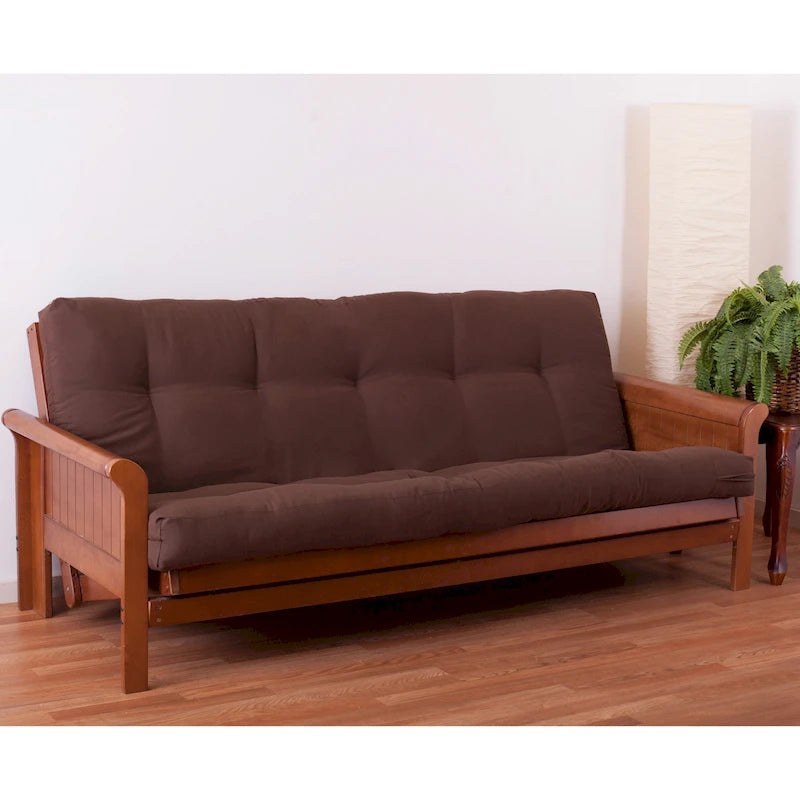 Materasso Futon in Twill Spesso 15 cm (Singolo, Una Piazza e Mezza, o Matrimoniale)