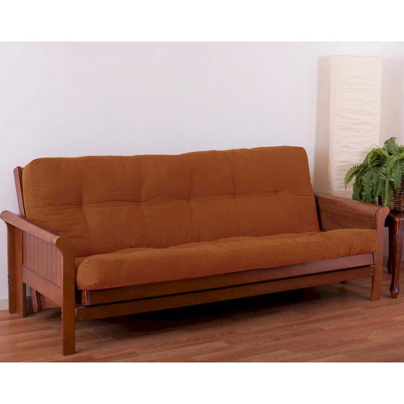 Materasso Futon in Twill Spesso 15 cm (Singolo, Una Piazza e Mezza, o Matrimoniale)