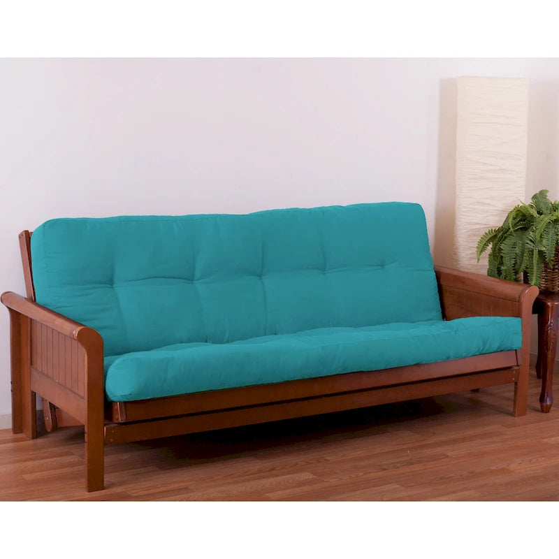 Materasso Futon in Twill Spesso 15 cm (Singolo, Una Piazza e Mezza, o Matrimoniale)