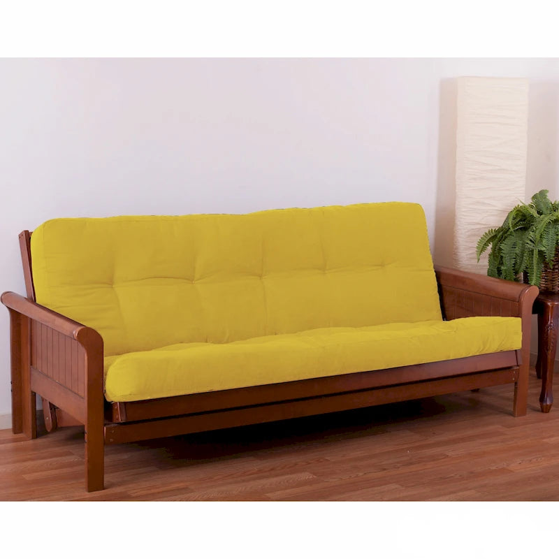 Materasso Futon in Twill Spesso 15 cm (Singolo, Una Piazza e Mezza, o Matrimoniale)