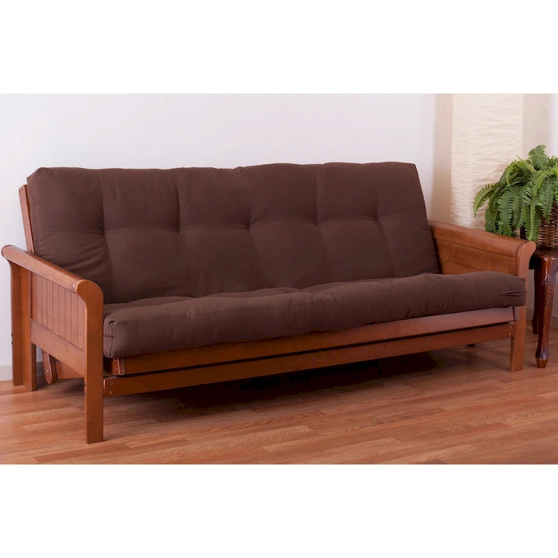 Materasso Futon in Twill Spesso 15 cm (Singolo, Una Piazza e Mezza, o Matrimoniale)