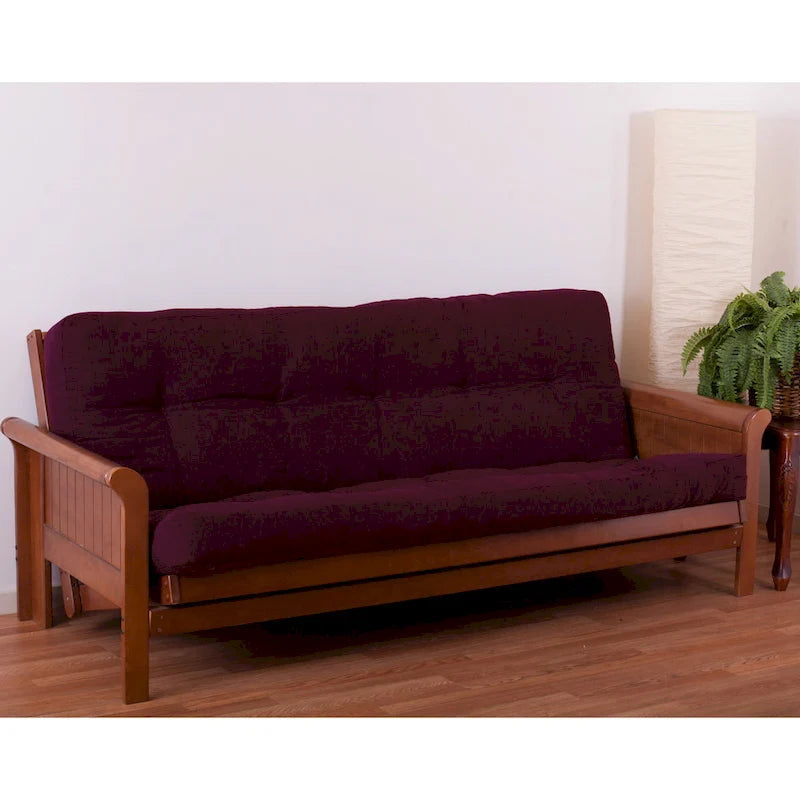 Materasso Futon in Twill Spesso 15 cm (Singolo, Una Piazza e Mezza, o Matrimoniale)