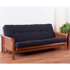Materasso Futon in Twill Spesso 15 cm (Singolo, Una Piazza e Mezza, o Matrimoniale)