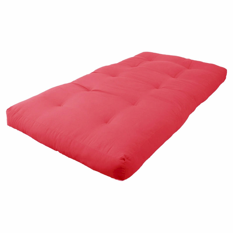 Materasso Futon in Twill Spesso 15 cm (Singolo, Una Piazza e Mezza, o Matrimoniale)