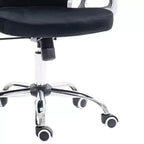Vinsetto Vanity Middle Back Office Chair Tufted Backrest Swivel Rolling Wheels Task Chair with Height Adjustable Comfortable with Armrests