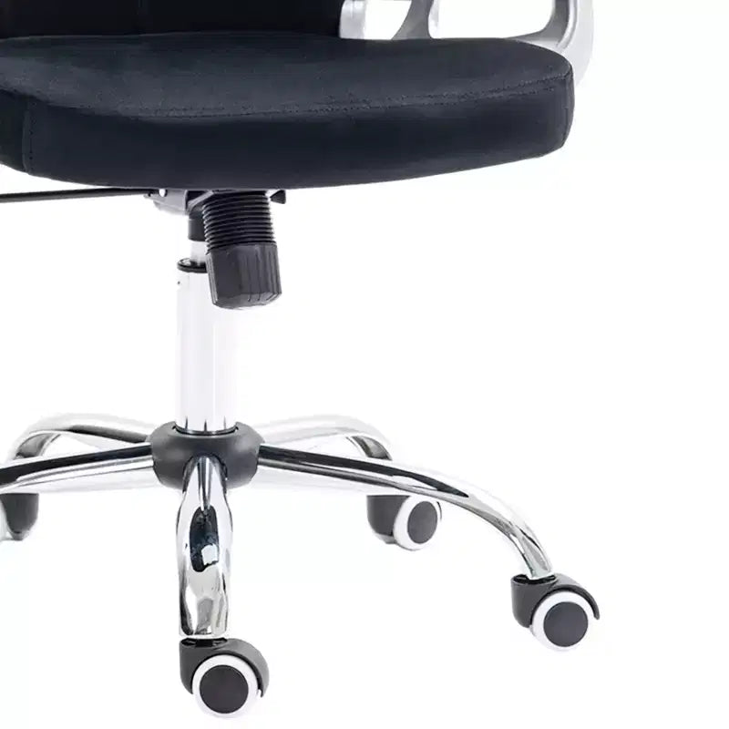 Vinsetto Vanity Middle Back Office Chair Tufted Backrest Swivel Rolling Wheels Task Chair with Height Adjustable Comfortable with Armrests