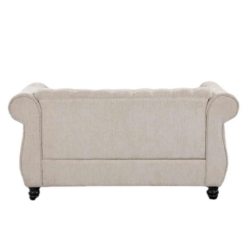 Morden Fort Divanetto Tufted Rivestito Chesterfield Divano a due posti
