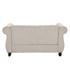Morden Fort Divanetto Tufted Rivestito Chesterfield Divano a due posti
