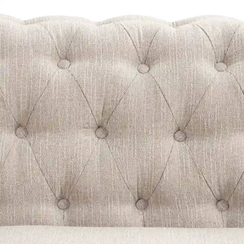 Morden Fort Divanetto Tufted Rivestito Chesterfield Divano a due posti