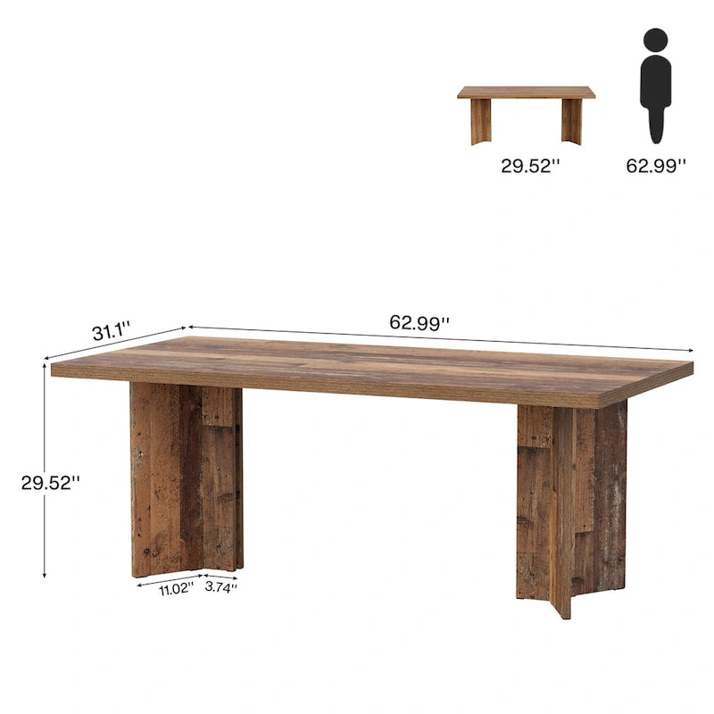 Tavolo da cucina da pranzo lungo 160 cm per sala da pranzo