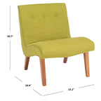SAFAVIEH Sibille, sedia Mid-Century verde foresta - 25.2 x 29.9 x 30.7 - 25Lx30Px31H
