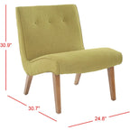 SAFAVIEH Sibille, sedia Mid-Century verde foresta - 25.2 x 29.9 x 30.7 - 25Lx30Px31H
