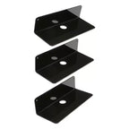 Unique Bargains Bathroom Bedroom Kitchen Acrylic Wall Floating Shelves 9 x 4 3 Pcs