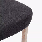 WestinTrends Mid-Century Modern Upholstered Boucle Dining Chair