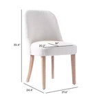 WestinTrends Mid-Century Modern Upholstered Boucle Dining Chair