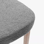 WestinTrends Mid-Century Modern Upholstered Boucle Dining Chair