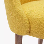 WestinTrends Mid-Century Modern Upholstered Boucle Dining Chair