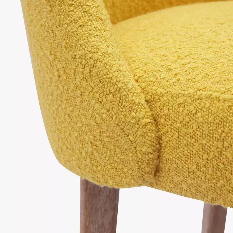 WestinTrends Mid-Century Modern Upholstered Boucle Dining Chair