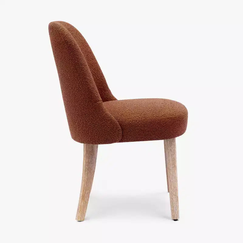 WestinTrends Mid-Century Modern Upholstered Boucle Dining Chair