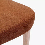 WestinTrends Mid-Century Modern Upholstered Boucle Dining Chair