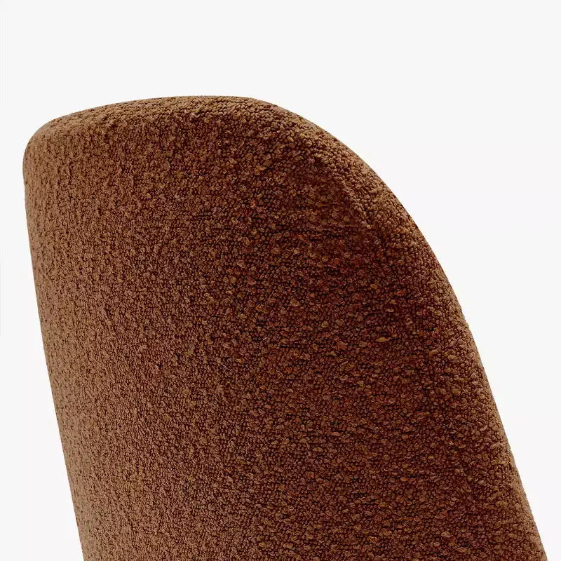 WestinTrends Mid-Century Modern Upholstered Boucle Dining Chair
