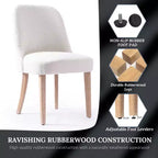 WestinTrends Mid-Century Modern Upholstered Boucle Dining Chair