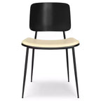 WyndenHall Set of 2 Renata Faux Leather Dining Chairs