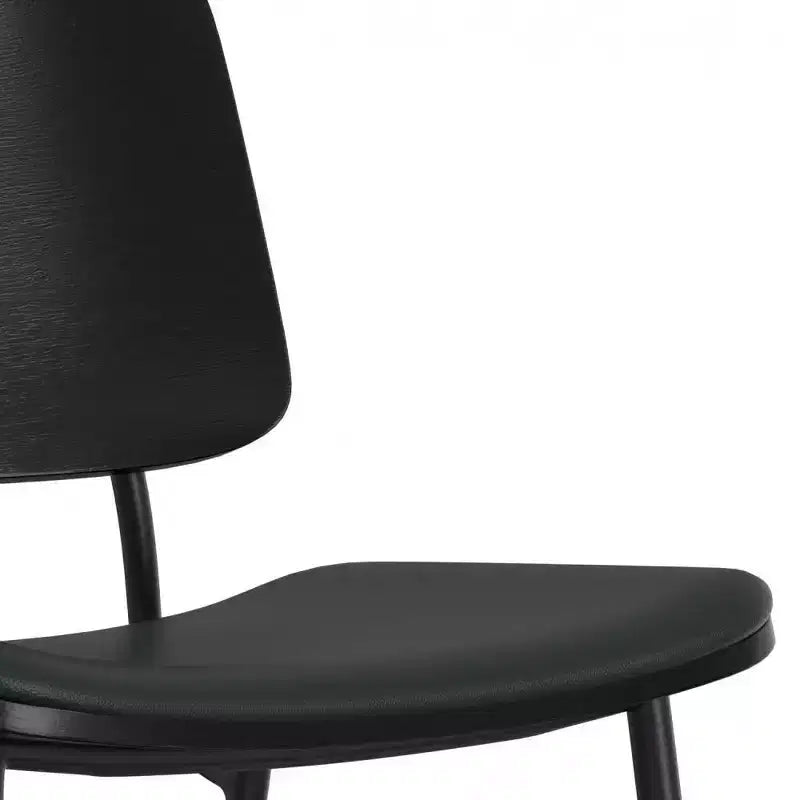WyndenHall Set of 2 Renata Faux Leather Dining Chairs