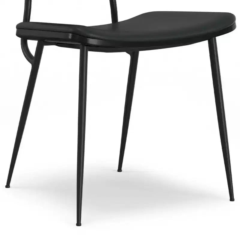 WyndenHall Set of 2 Renata Faux Leather Dining Chairs