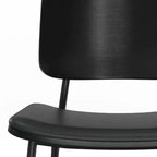 WyndenHall Set of 2 Renata Faux Leather Dining Chairs