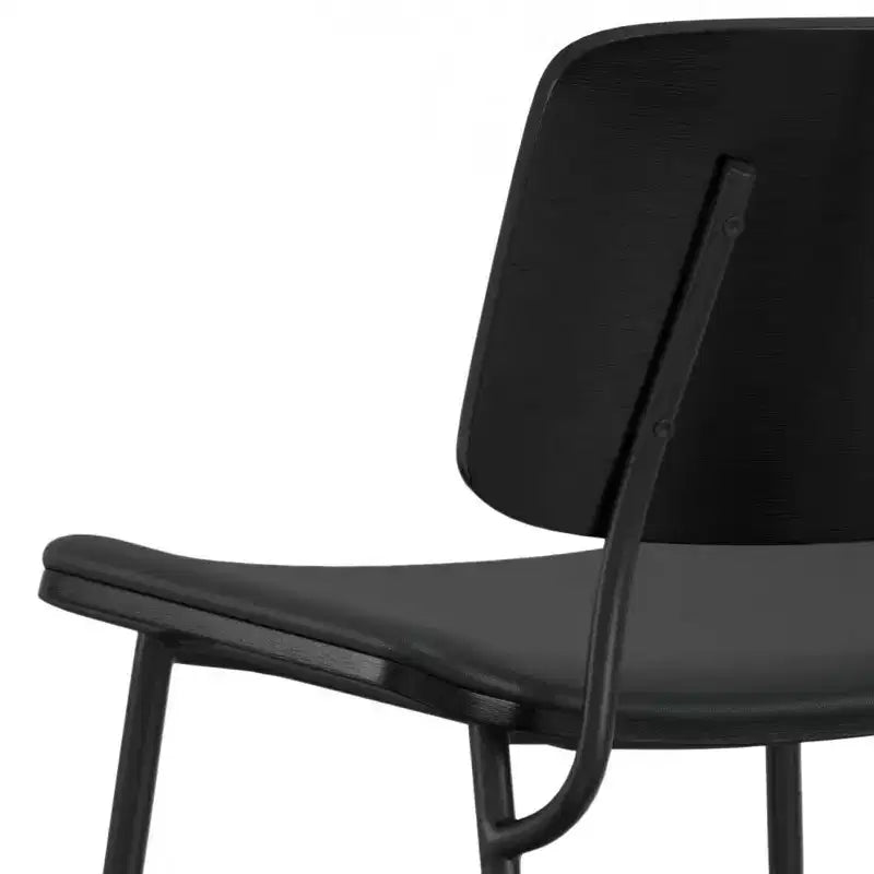 WyndenHall Set of 2 Renata Faux Leather Dining Chairs