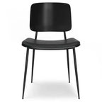 WyndenHall Set of 2 Renata Faux Leather Dining Chairs