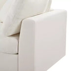 128.2W Modular Sectional Sofa, U-Shape Convertible Sofa Couch Set with Removable Ottomans 4S -ModernLuxe
