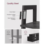 VASAGLE 4-Tier Ladder Shelf Bookshelf Bookcase Furniture Storage Rack Shelves