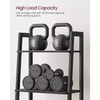 VASAGLE 4-Tier Ladder Shelf Bookshelf Bookcase Furniture Storage Rack Shelves