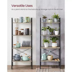 VASAGLE 4-Tier Ladder Shelf Bookshelf Bookcase Furniture Storage Rack Shelves