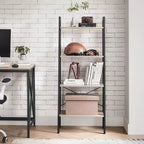VASAGLE 4-Tier Ladder Shelf Bookshelf Bookcase Furniture Storage Rack Shelves