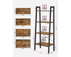 VASAGLE 4-Tier Ladder Shelf Bookshelf Bookcase Furniture Storage Rack Shelves