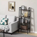 VASAGLE 4-Tier Ladder Shelf Bookshelf Bookcase Furniture Storage Rack Shelves